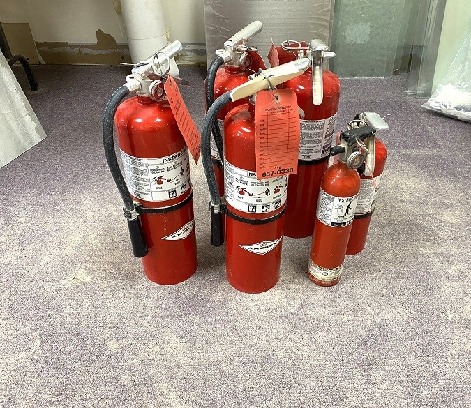 Lot of 5 "Fire Extinguishers"