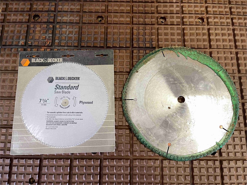 Two (2) Saw Blades (7-1/4" and 10")