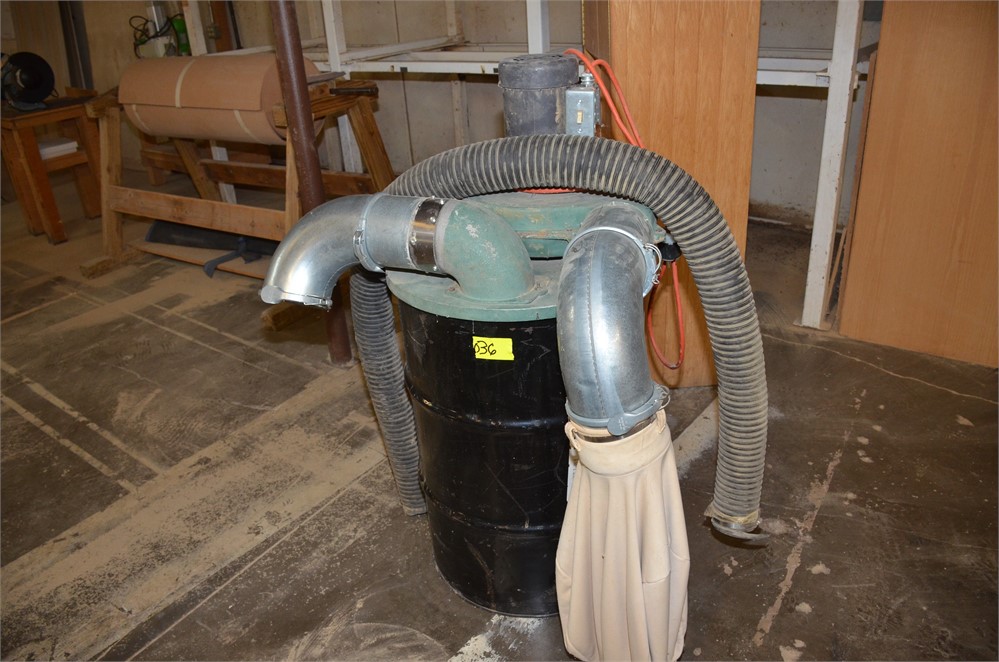 Dust collector for 55 gallon drum
