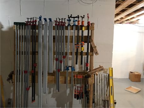 Rockler and Misc Clamps with Racking