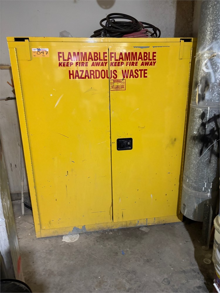 Securall "W3080" Flammable Storage Cabinet & Contents as pictured