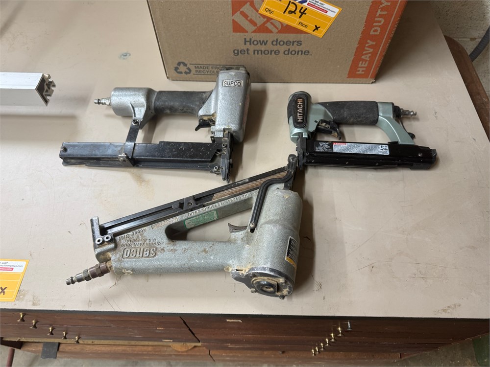 (3) Pneumatic Nail Guns