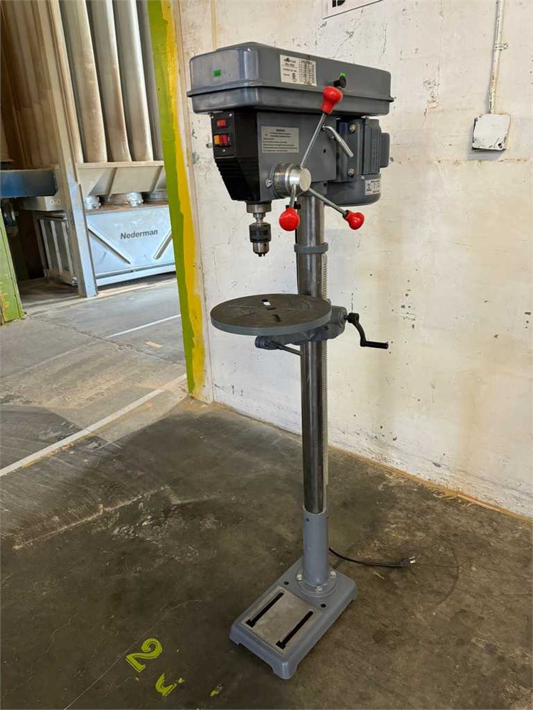 Grey 16-Speed Drill Press