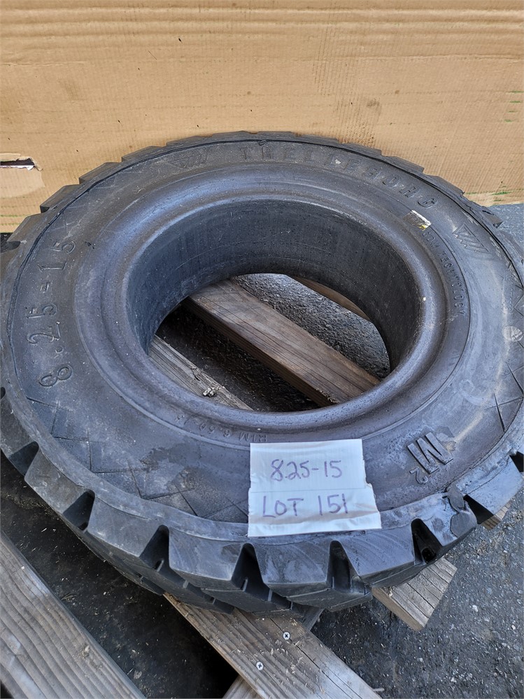 One (1) Solid Forklift Tire