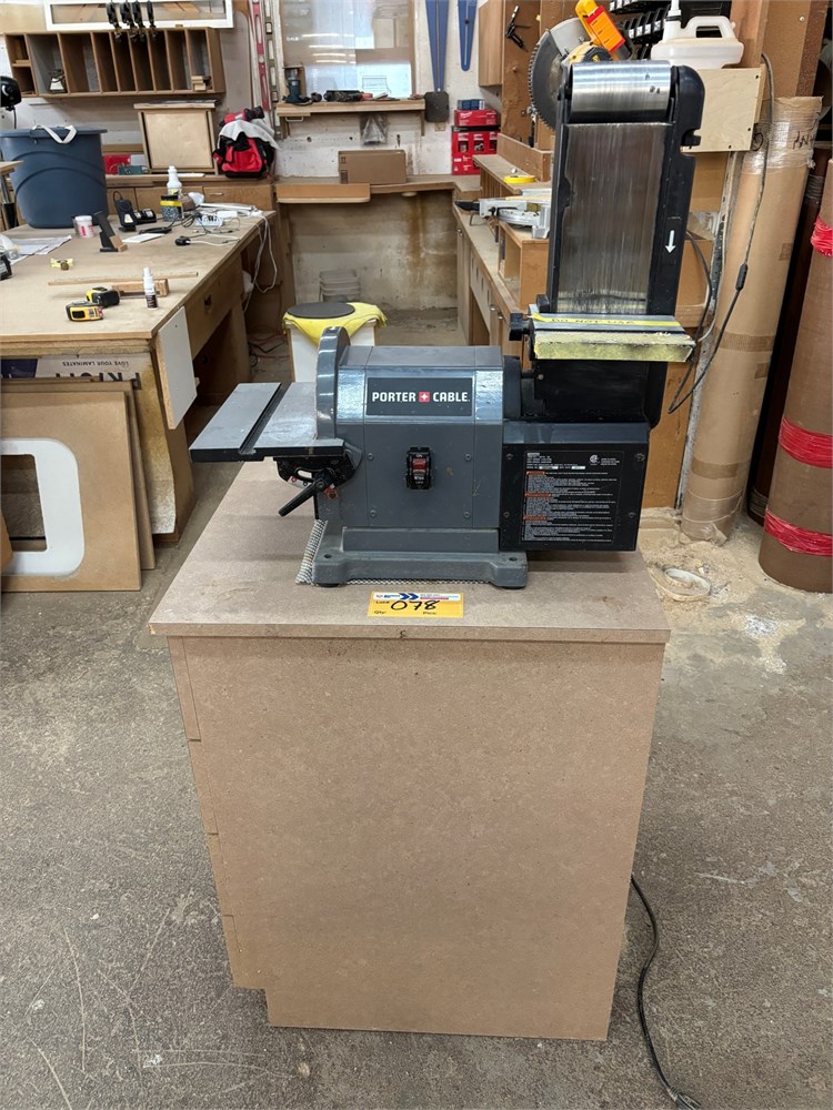 Porter Cable Disc & Belt Sander with Stand as pictured