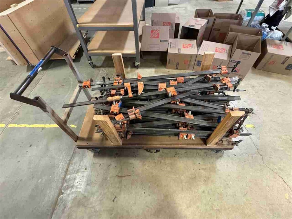 Hand Clamps on Cart