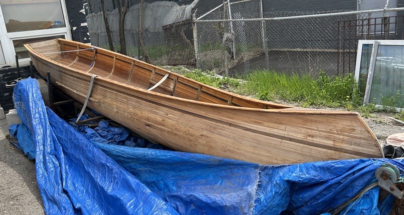 Vintage "Wood" Boat / Canoe & Trailer - North York, ON