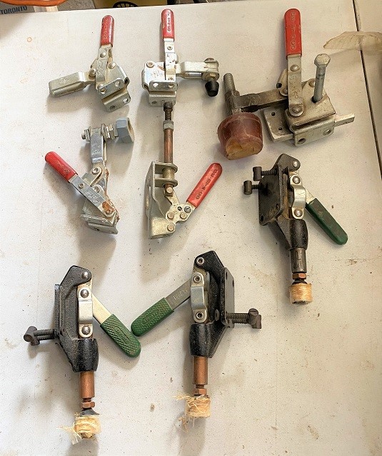Lot of (8) Clamps