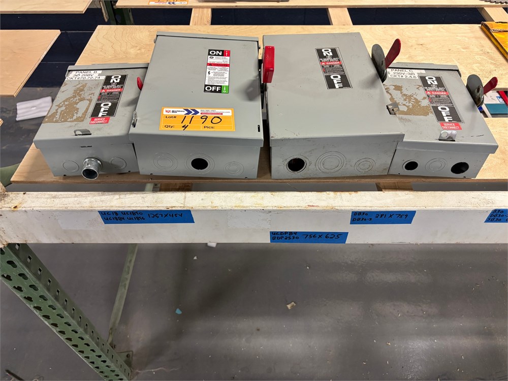 Lot of Switch Gear - Qty (4) - as pictured
