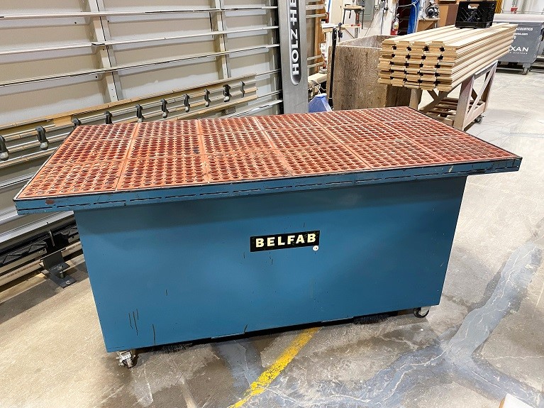 Belfab "3672DT" Downdraft Table on Castors  120/240V, 1ph