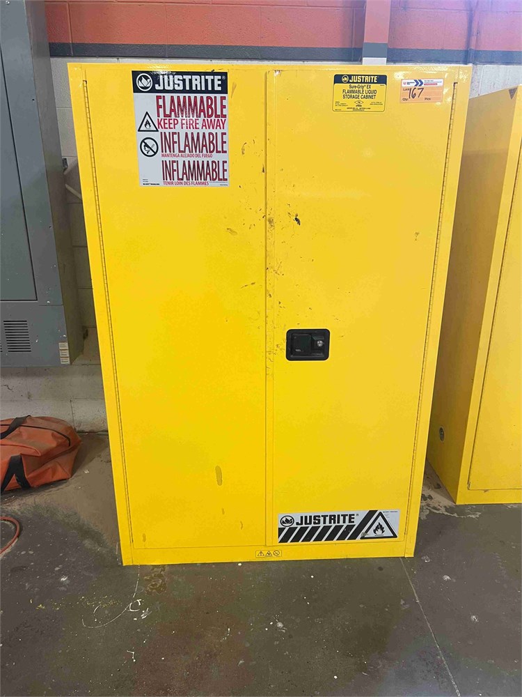 Flammable Liquids Cabinet & Contents