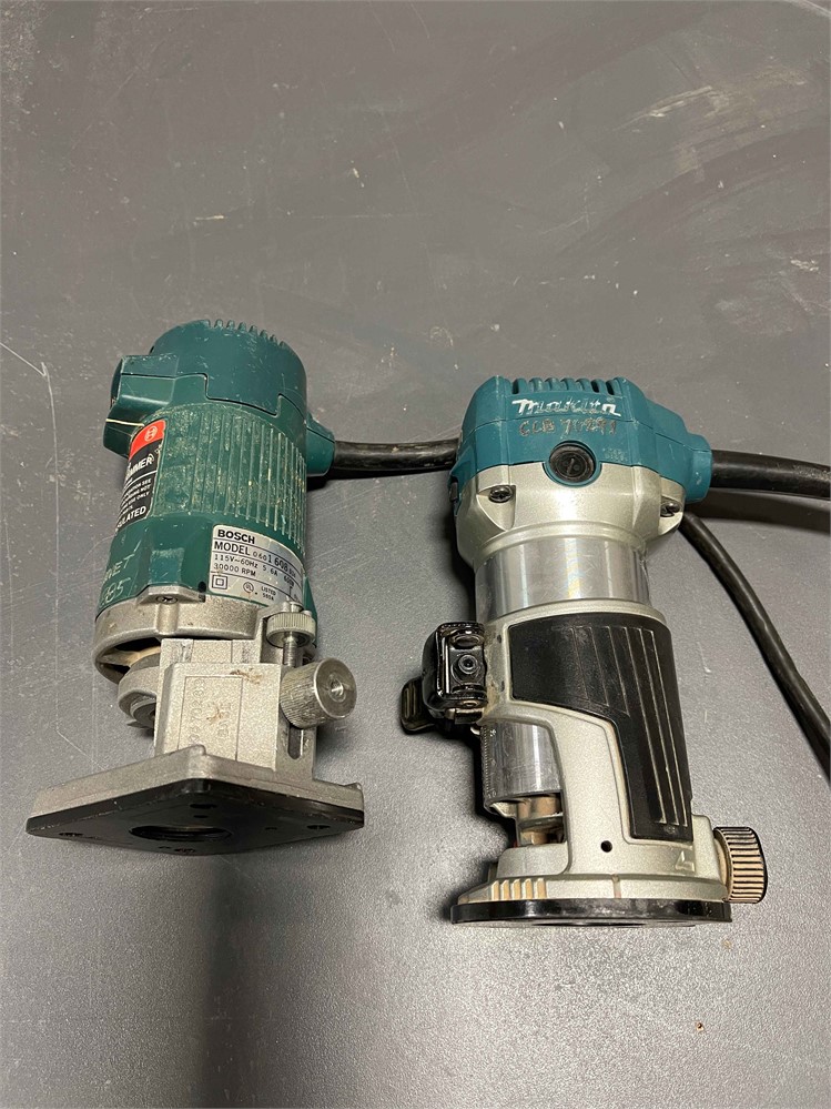 Bosch and Makita Laminate Trimmers