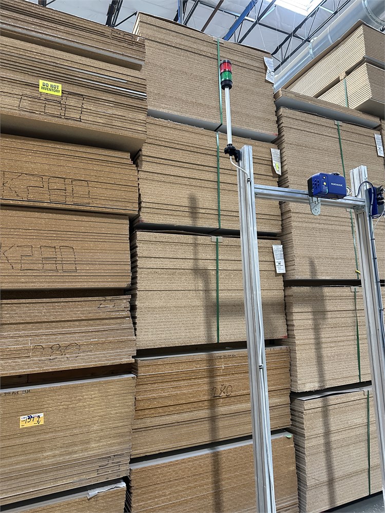 (5) Bundles of Particleboard Panels