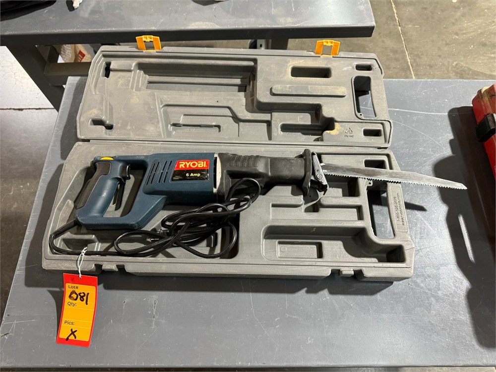 Ryobi "RJ160V" Reciprocating Saw & Case