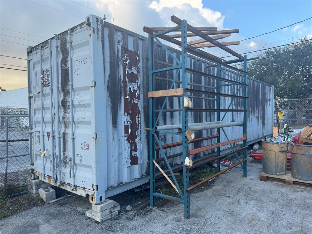 Steel Storage Shipping Container with Contents