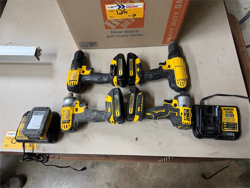 (4) DeWalt Drills
