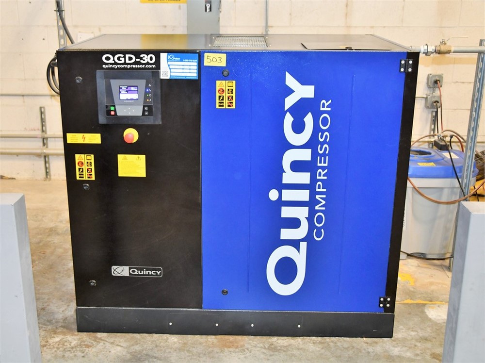 (2016) Quincy "QGD30P" 30 HP Rotary Screw Air Compressor