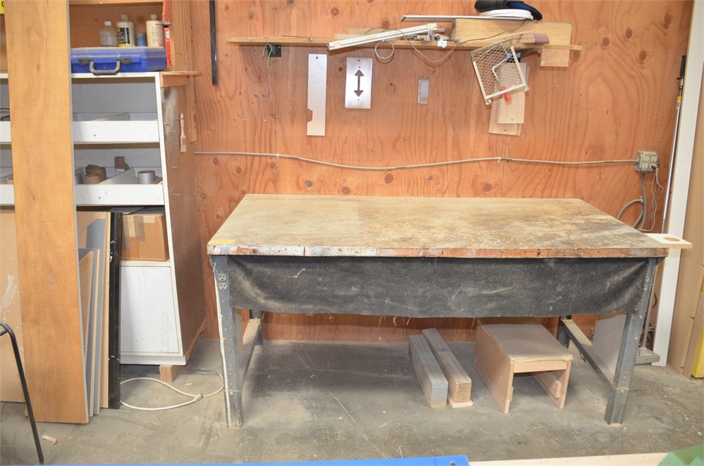Heavy Duty Work Table with 20 amp Outlets