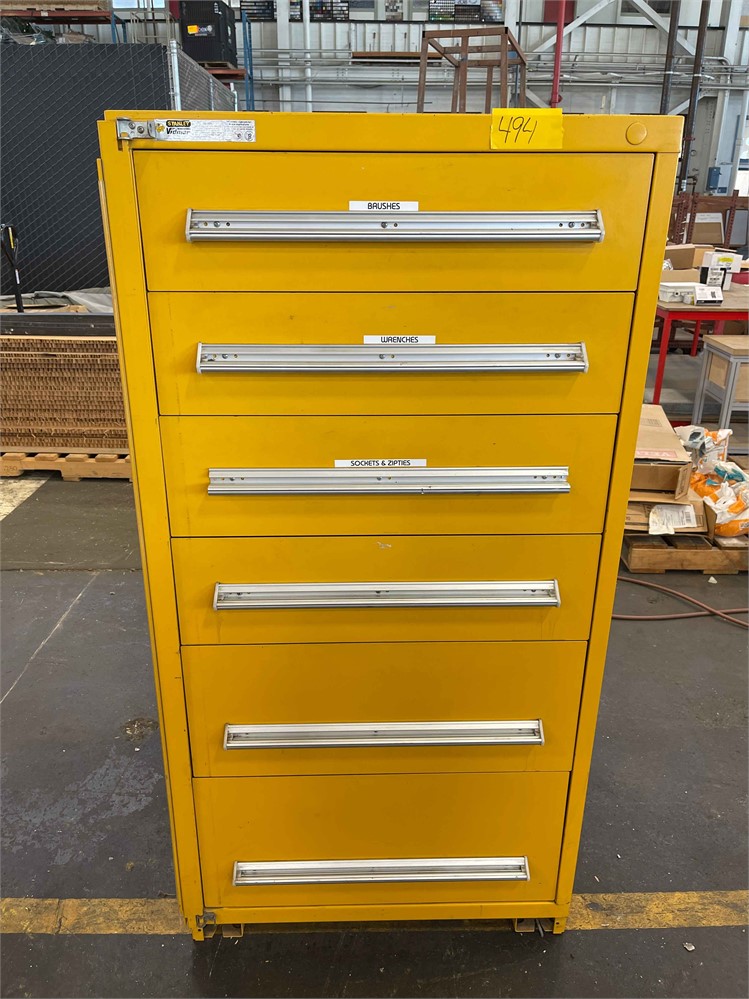 Stanley Vidmar Tool Box with Contents in Drawers