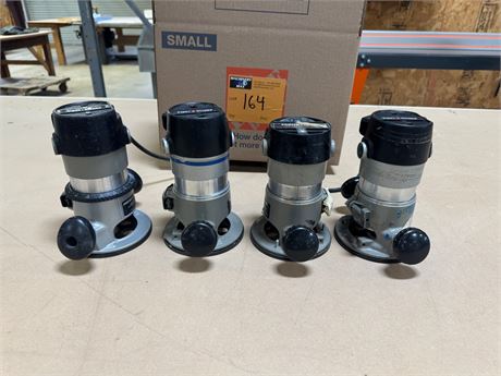 Lot - Four (4) Porter-Cable Routers w/Bases | Place Your Bid at ...