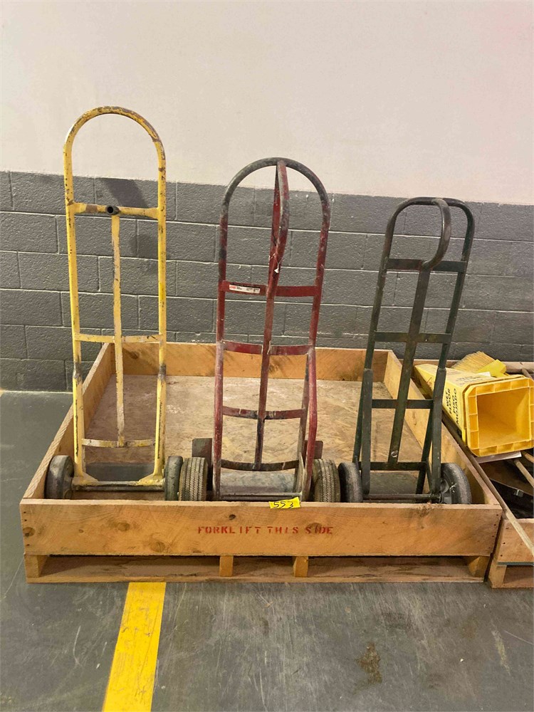 (3) 2-Wheel Carts