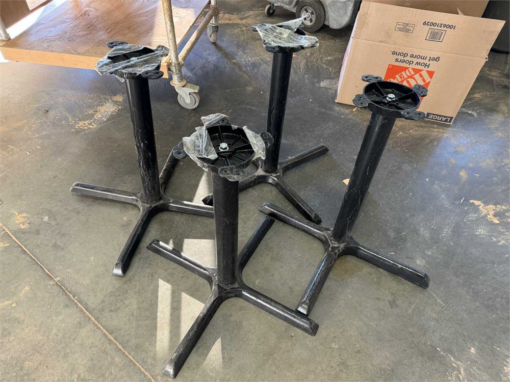 Four (4) Metal Table Stands