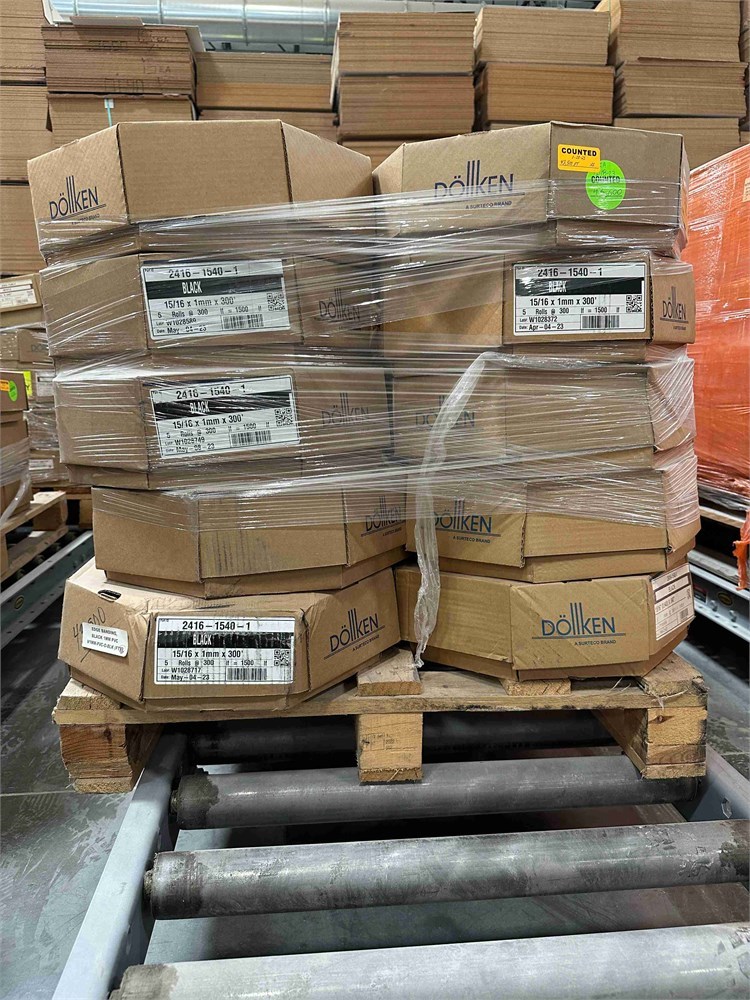 Pallet of Dollken 2416-1540-1 Black Edgebanding