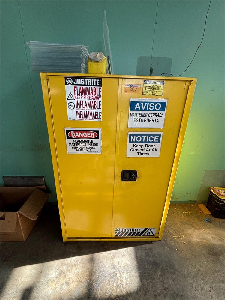 Justrite Flammable Cabinet as pictured