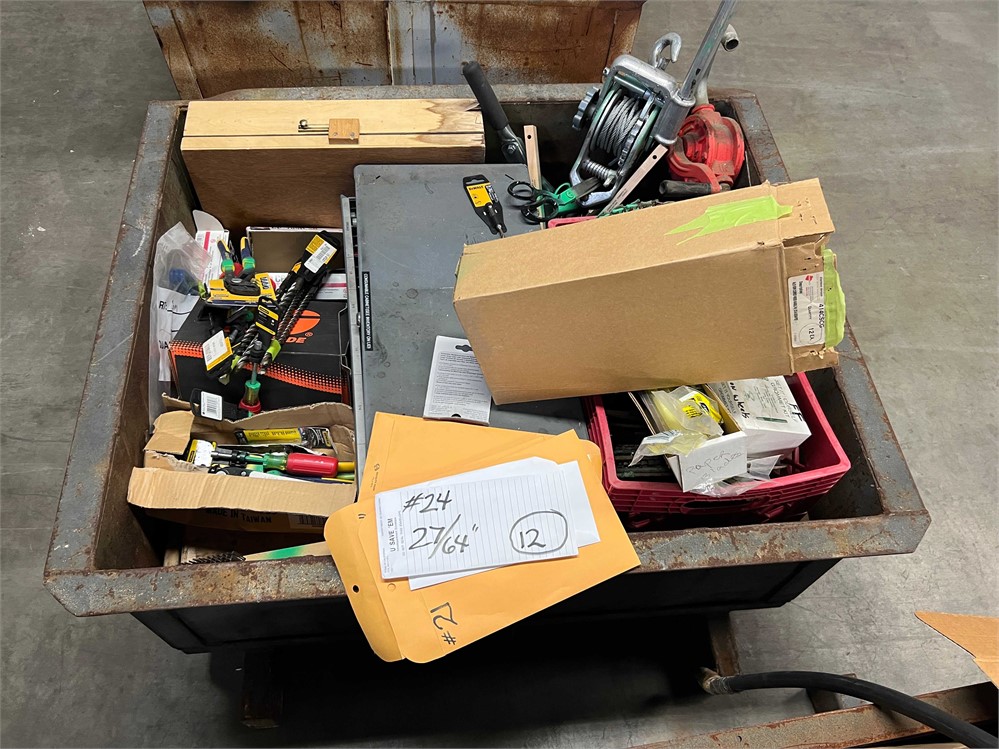 Steel Box with Misc. Tools