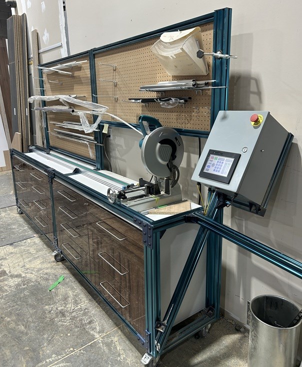Custom "Direct Control" Linear Saw with NC Control