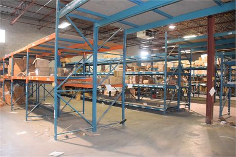 (21) ROWS OF RACKING * LARGE LOT READ DESCRIPTION CAREFULLY.