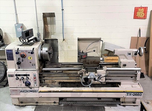 Microweily TY-2660 Engine Lathe  - 26x60", Gap Bed, 18" Swing, 575V