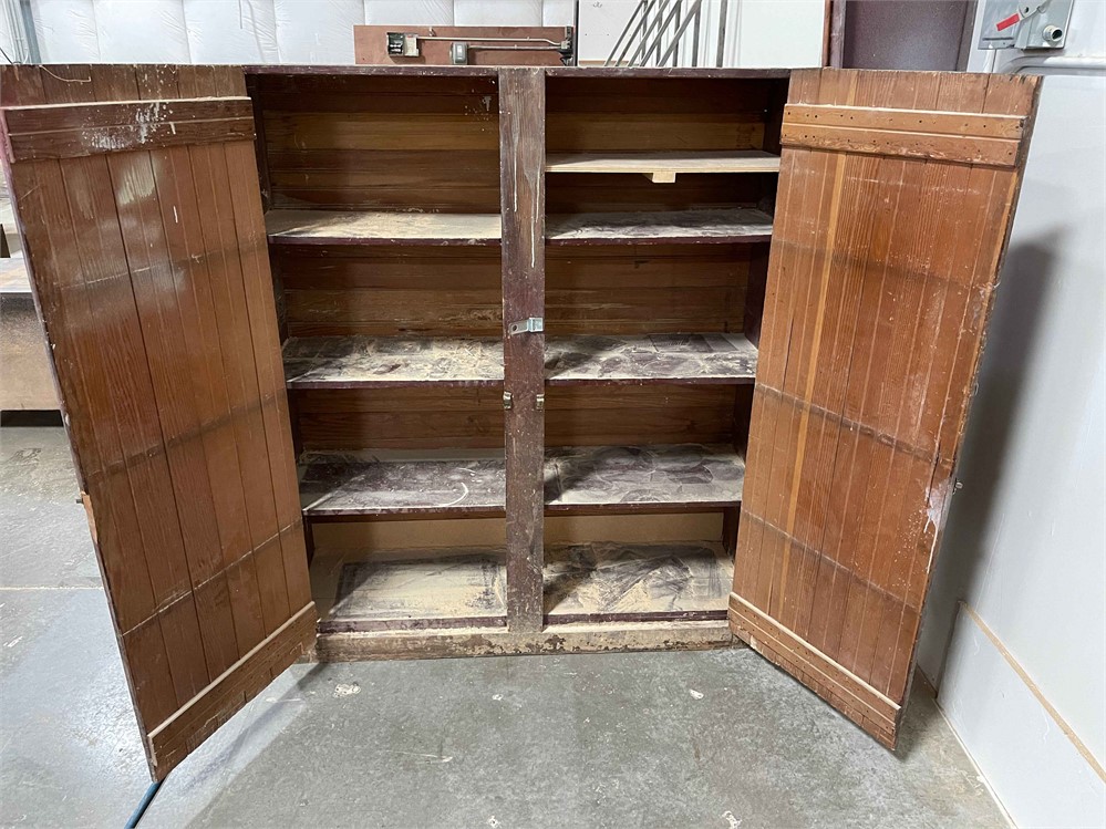 Vintage Wooden Storage Cabinet