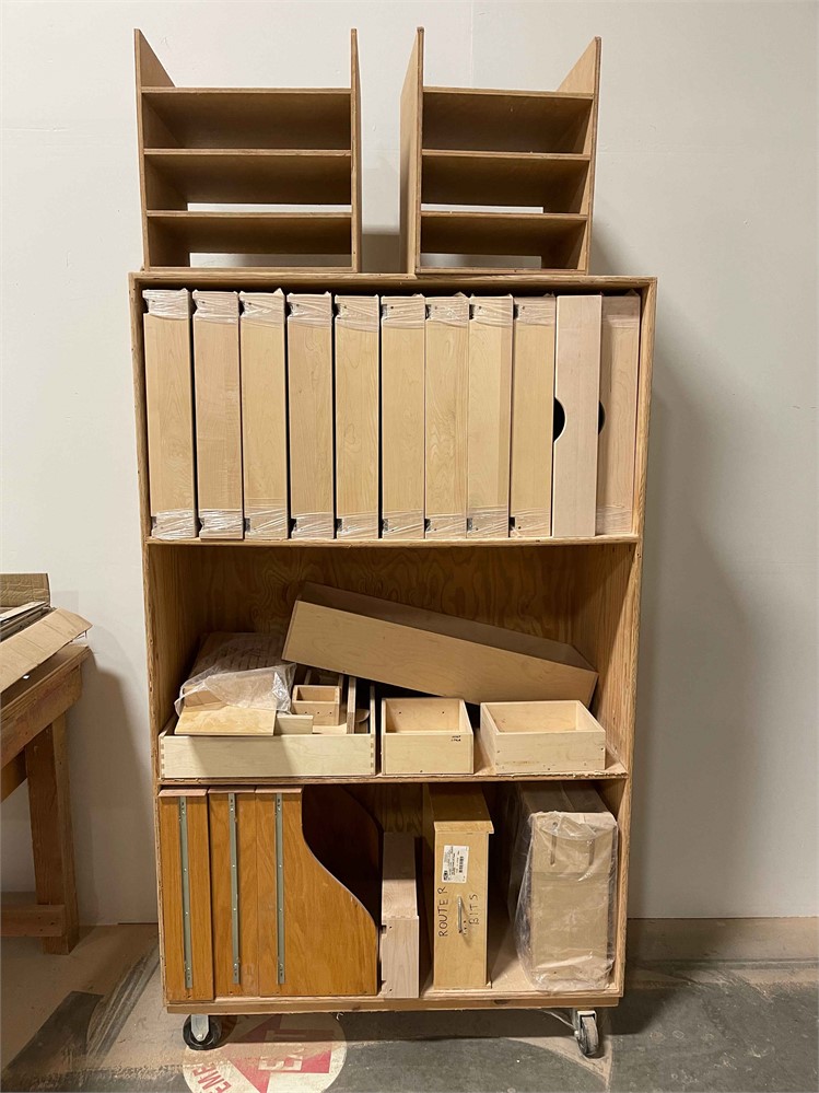 Dovetailed Drawer Boxes in Mobile Cart