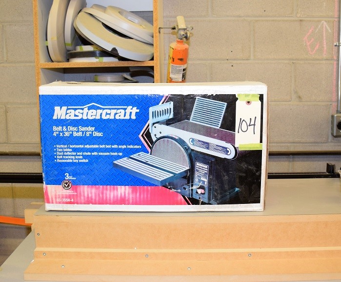 MASTERCRAFT BELT & DISC SANDER * 4" x 36 - BRAND NEW IN BOX (UNOPENED)