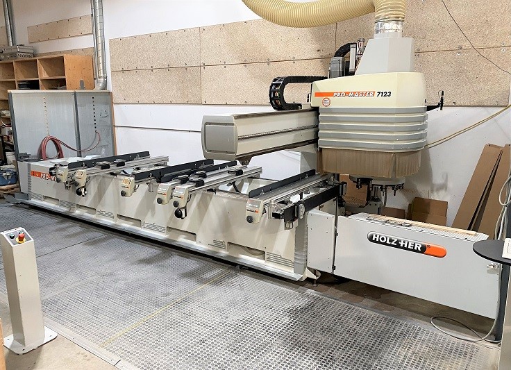 Holzher "7123K" CNC Machining Center (2) Benz Aggregate Tools - Video Available