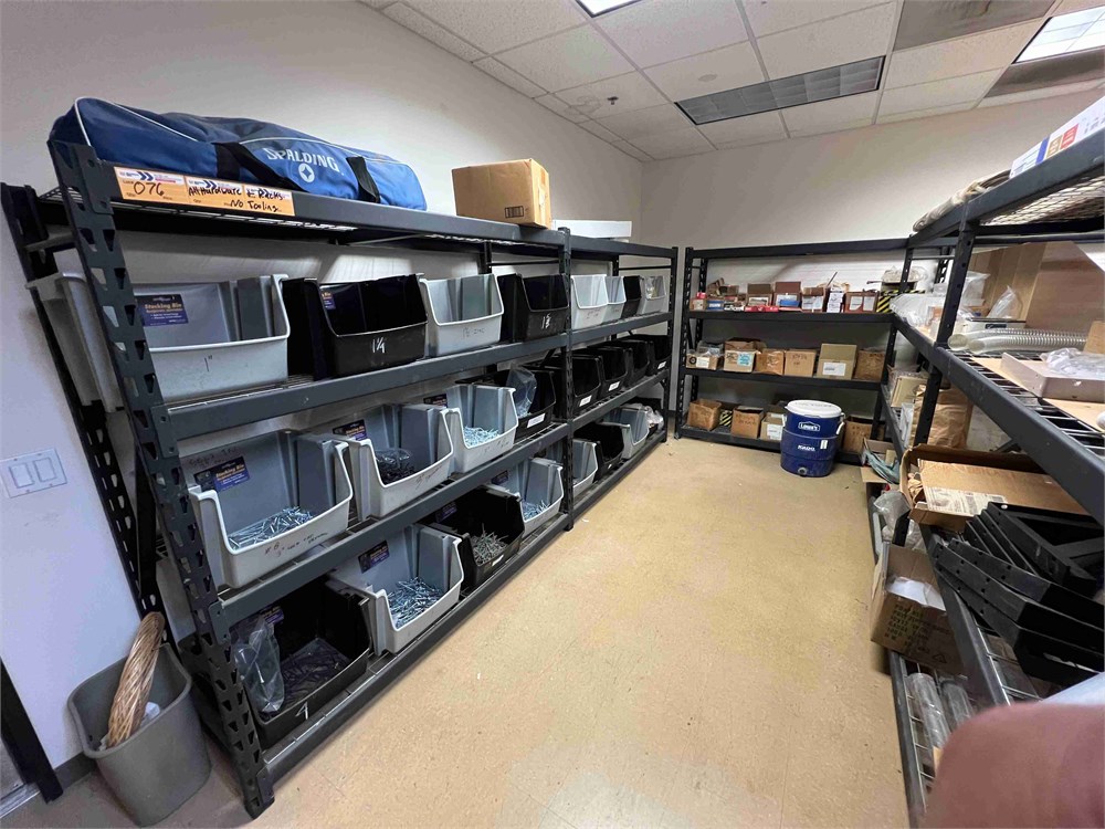 Hardware & Shelves in Room