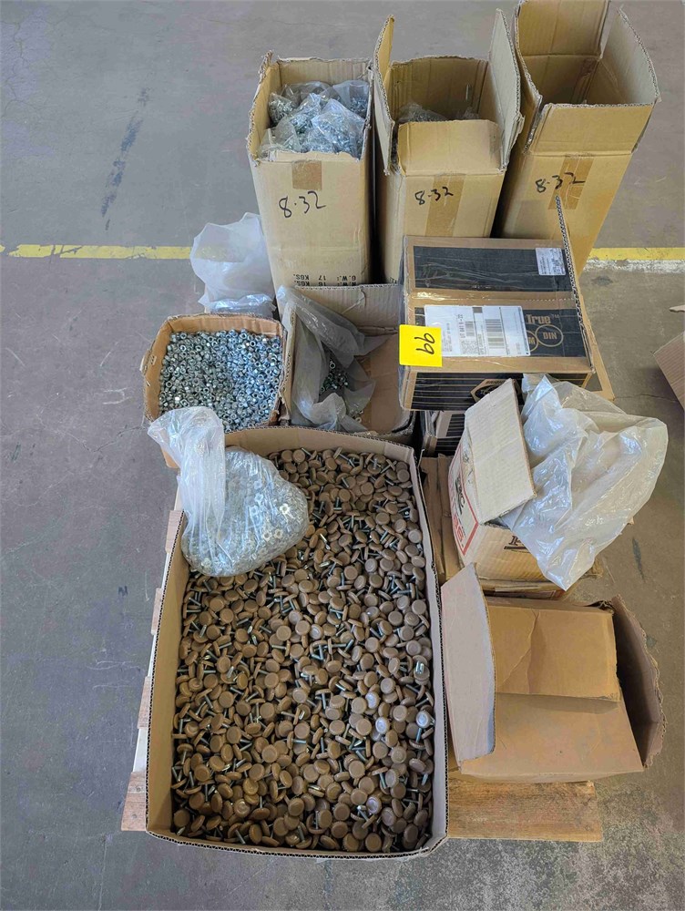 Leveler feet, nuts, hardware screws