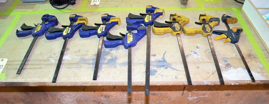 (8) QUICK GRIP CLAMPS * MOSTLY IRWIN