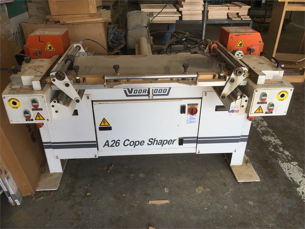 Voorwood "A26C" Dual Spindle Cope Shaper