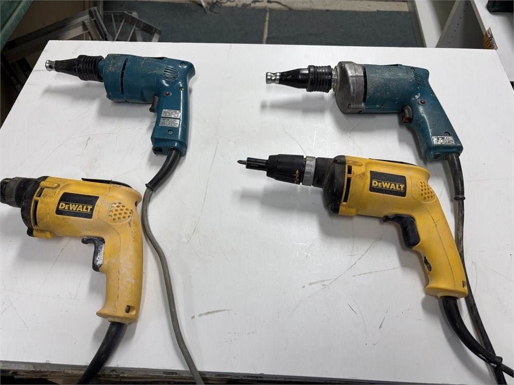 (4) Dry Wall Screwdrivers