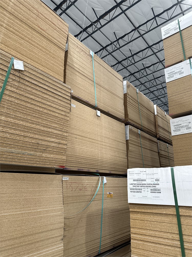 (4) Bundles of Particleboard Panels