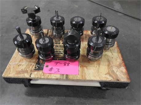 MISC. LOT OF "HSK 63F" CNC TOOLING AND TOOL HOLDERS