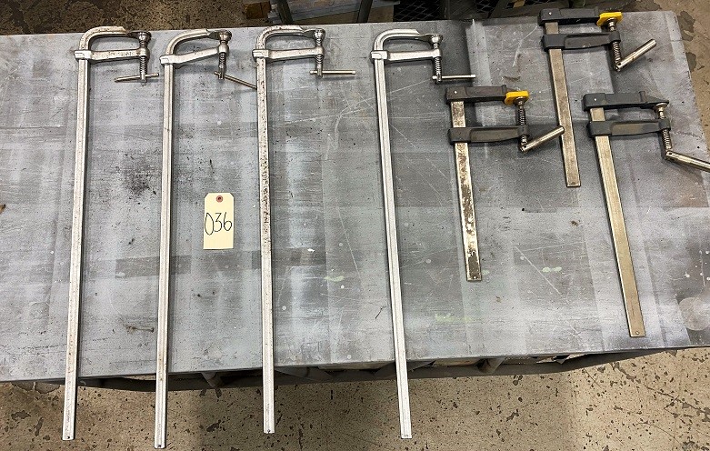 (4) 32" CLAMPS & (3) 16" CLAMPS * LOT OF 7