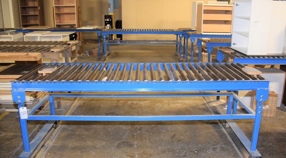 Wecon Roller Conveyor - (2) pcs On Wheels 8' L x 28"W Approx 16'
