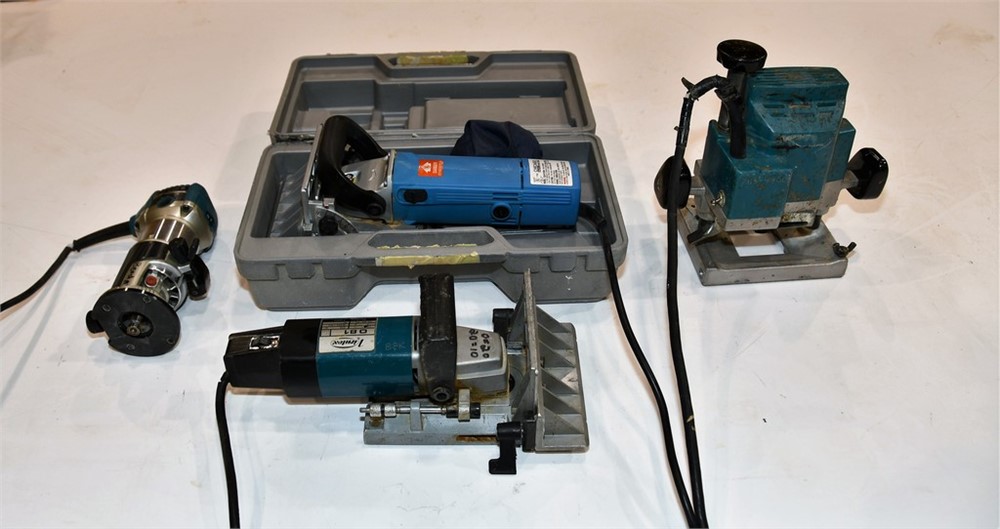 (2) Plate Joiners & (2) Hand Routers w/ Case