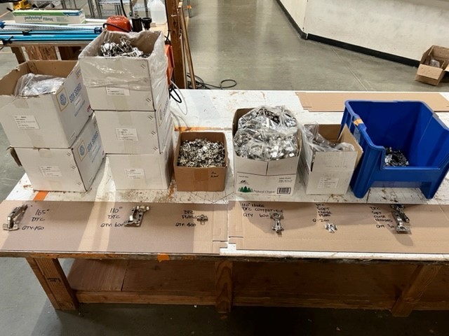 Lot of Hinge Hardware & Supplies - as pictured