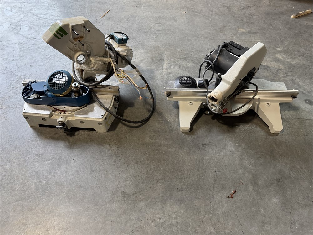 (2) Omga Chop Saws (not working, parts machines)