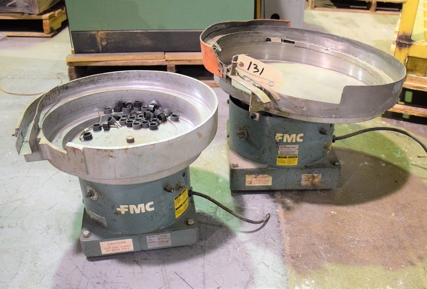 LOT# 131  FMC MAGNETIC PARTS FEEDERS * LOT OF 2