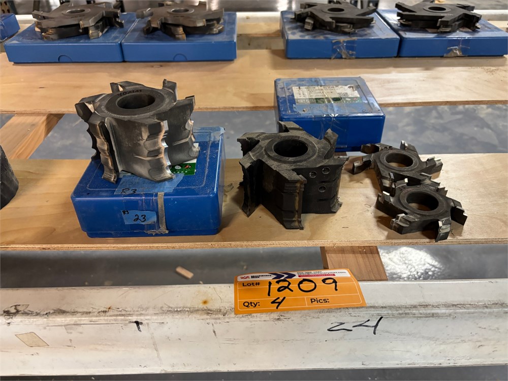 Lot of Cutter Heads - Qty (4) - as pictured
